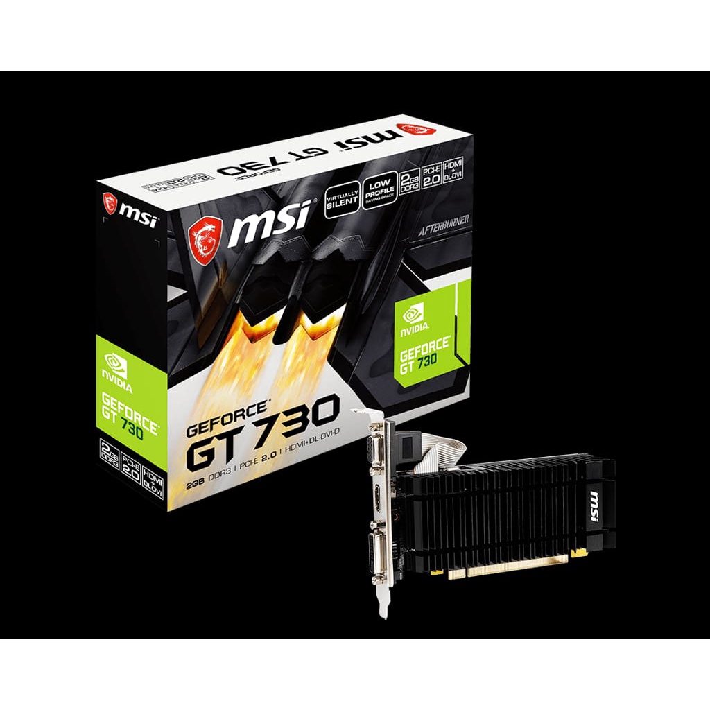 VGA MSI Geforce GT 730 2GB - GT730 2 GB DDR3 / N730K-2GD3H/LP