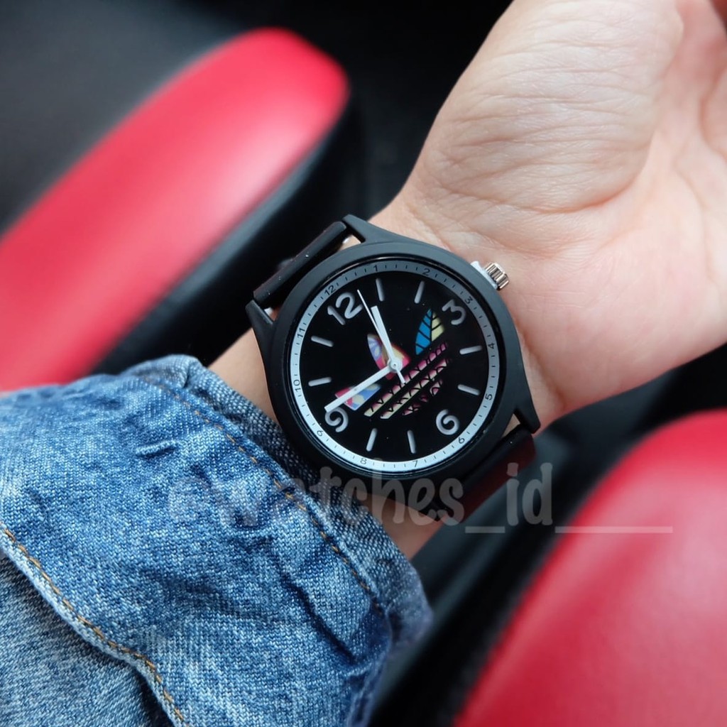 Jam Tangan Adidas Black 9175 TNT