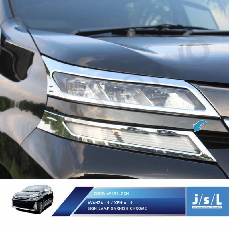 Garnis Depan Avanza / Xenia 2019 Head Lamp Garnish Chrome