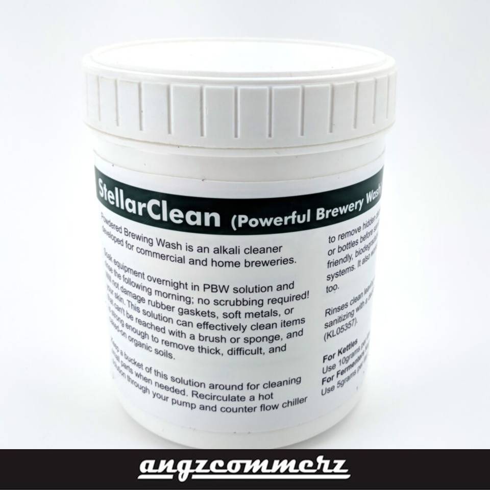 

Deterjen Pembersih Kotoran Kerak dan noda protein / ANGZCOMMERZ Kegland 1kg Tub - Stellarclean Powdered Brewery Wash (Pbw)(1kg 35oz) In Bucket With 10g