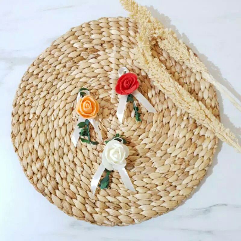 Bros pengantin pria / bros bunga jas - corsage - korsase -corsase boutteniere bross