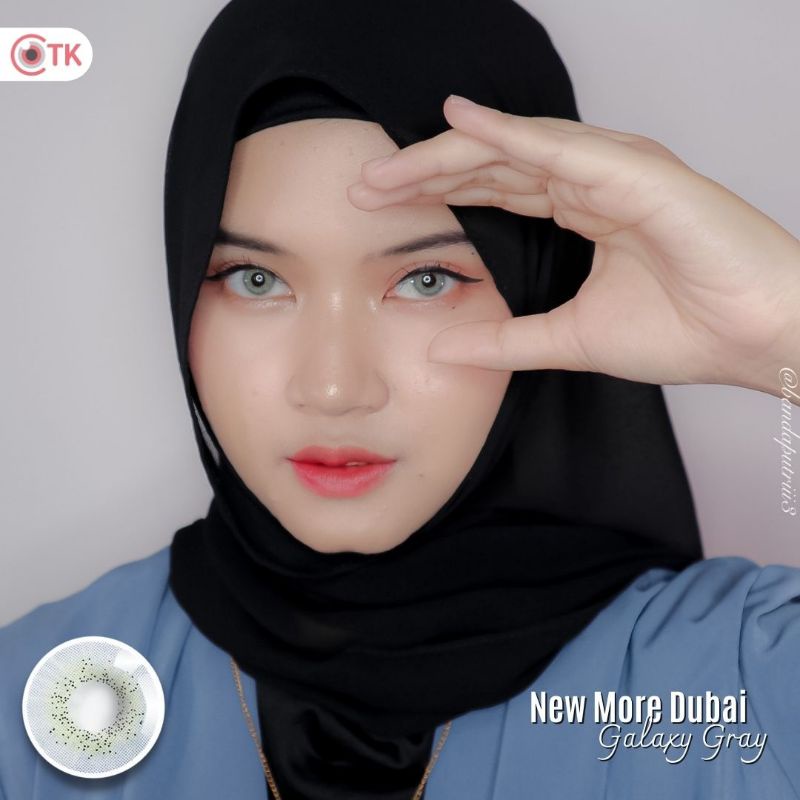 Softlens NEW MORE DUBAI 14.5 MM GALAXY GREY MINUS -0.50 S.D -6.00 by CTK