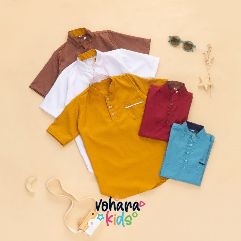 2-10 Tahun KURTA ANAK TOYOBO PREMIUM | Atasan Koko Pakistan Anak