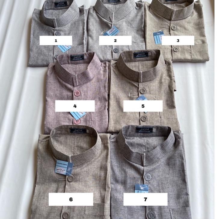 ❃Best Terlaris✩↓ ZVN7W Baju Koko / Taqwa Model Haibah Bahan Katun Madinah Motif Gerimis Madroos Coll