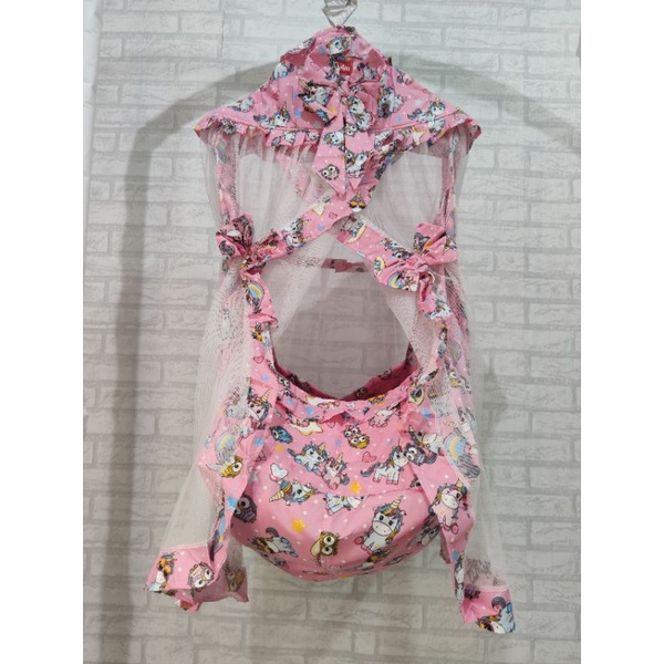 Ayunan Bayi Karakter 3in1 Kelambu Pita-Kuda poni n owls