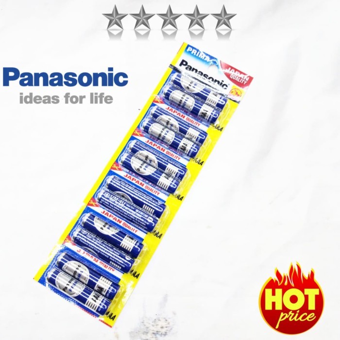 BATERAI PANASONIC AAA PRIMA - BATTERY PANASONIC PRIMA A3 - 12PCS