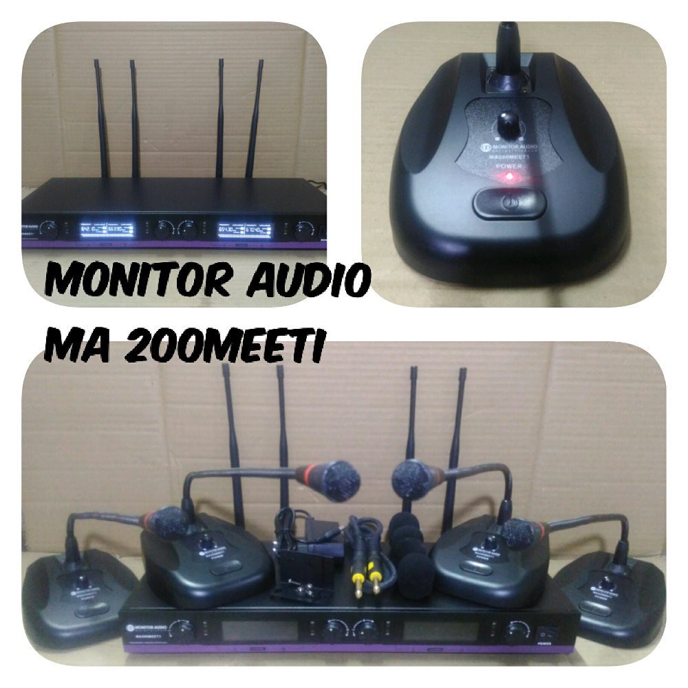 MIC WIRELESS CONFRENCE MONITOR AUDIO MA 200MEETI MEJA MEETING MIMBAR