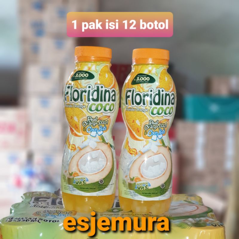 

Floridina Coco per pak isi 12 botol / Pulpy Orange Nata De Coco