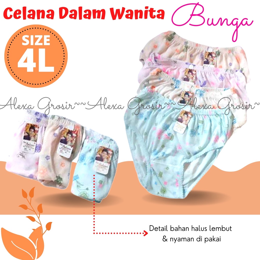 Celana Dalam Wanita Murah Size M L XL 3L 4L