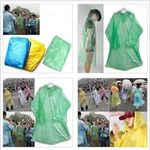 ✅ COD KUMA Jas Hujan Plastik Sekali Pakai Transparan Tipis