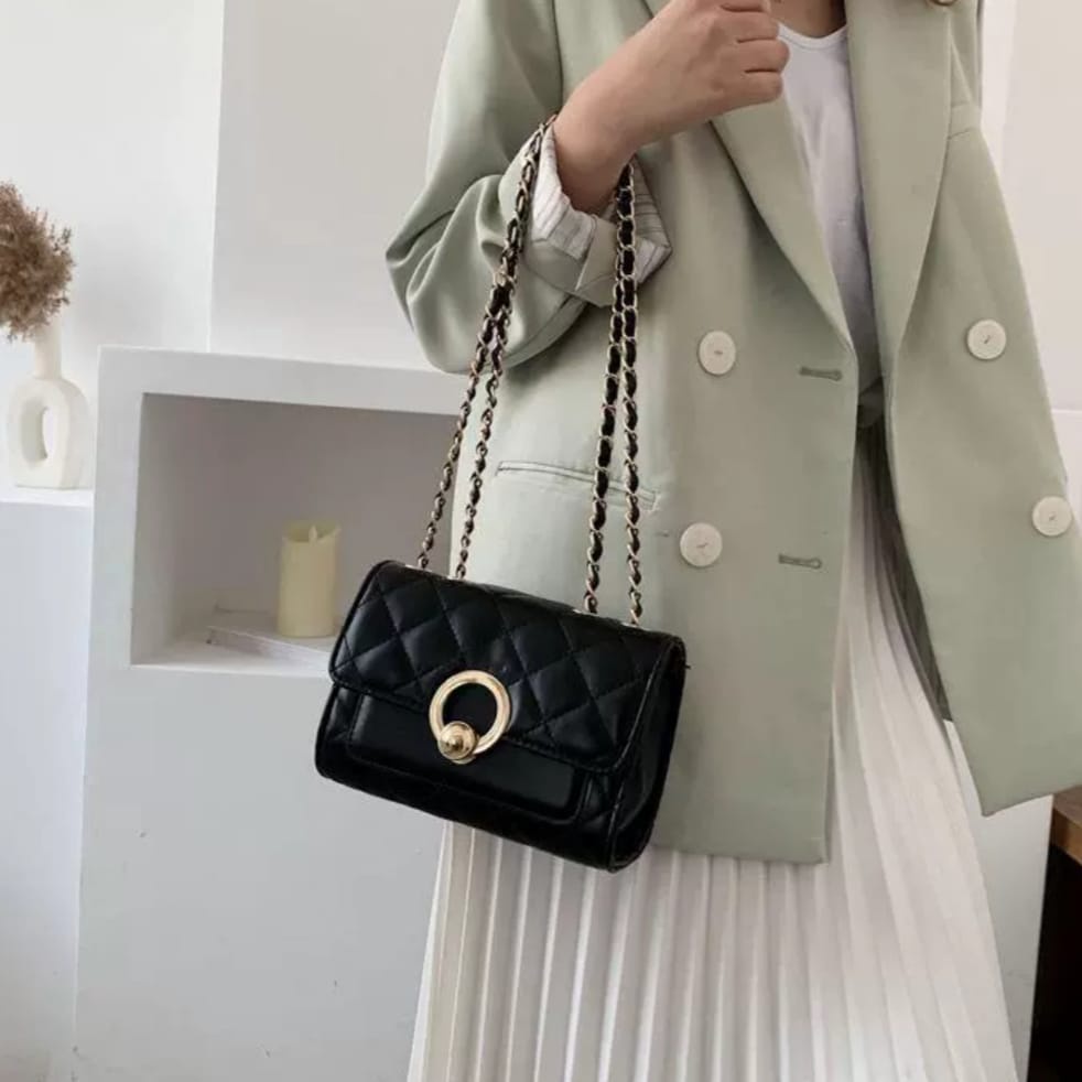 GN - Tas selempang Bordir Oliv Rajut DW22