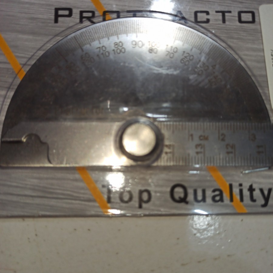 

Penggaris Busur Derajat - Protractor Stainless Steel 15cm 180°