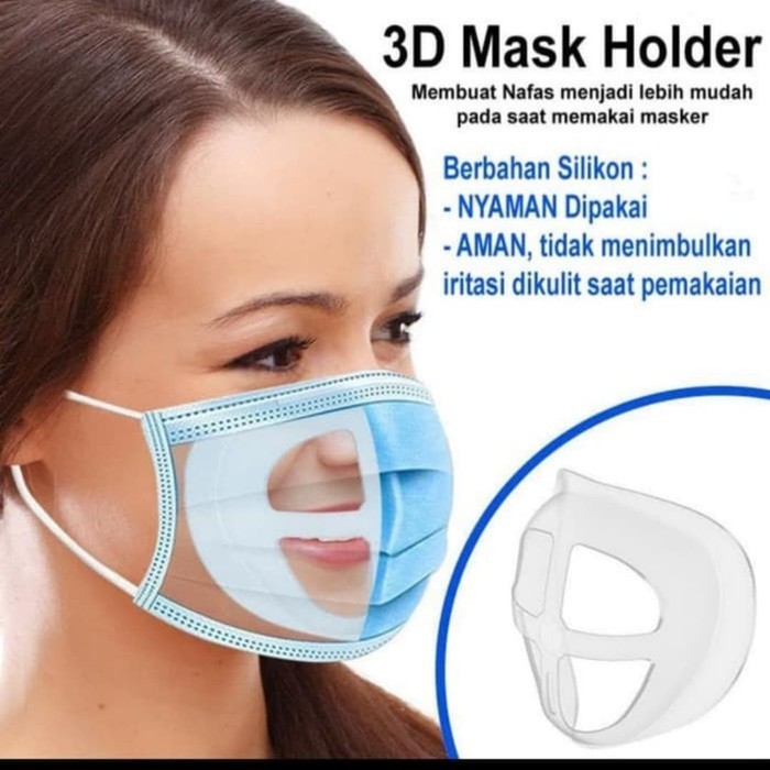 PENYANGGA MASKER Anti Pengap NYAMAN Anti Iritasi 3Dmask UNIVERSAL