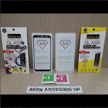 Tempered Glass 5D Samsung A6 2018 5.6 inchi FULL Screen Guard FULL LEM Edge to Edge