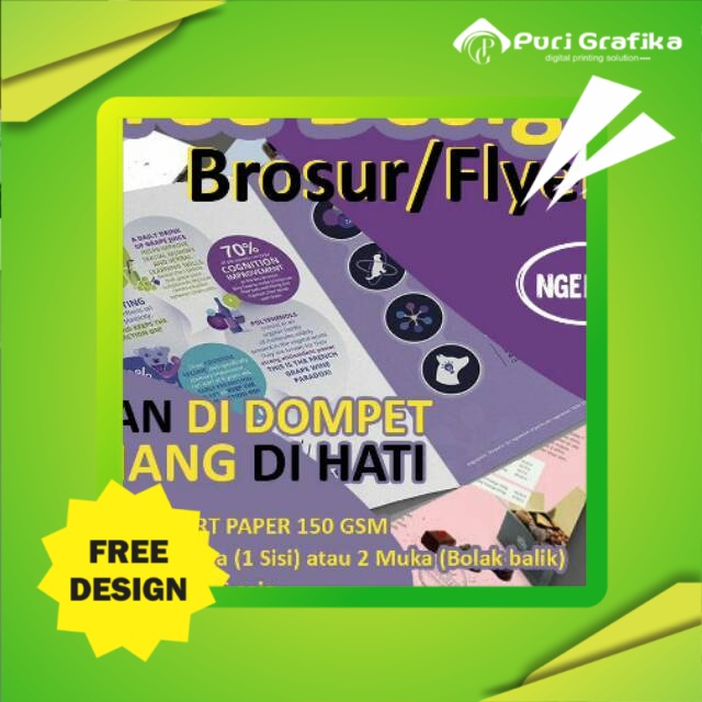 

BROSUR / FLYER, BAHAN ART PAPER 150 GSM, UKURAN A4, A5, A6, dan A7