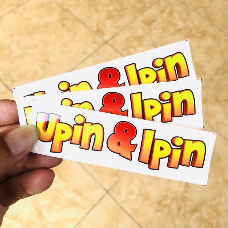 Sticker Upin Ipin stiker kartun animasi bijian anti air