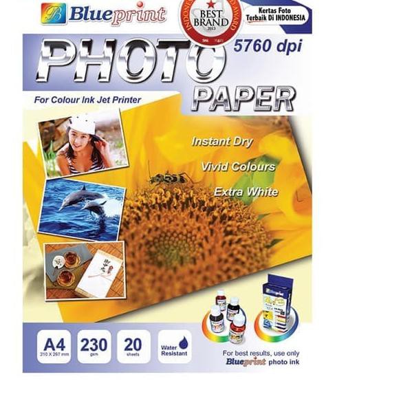 

➼ BLUEPRINT PHOTO PAPER / KERTAS FOTO A4-230 BUNGA MATAHARI ✹