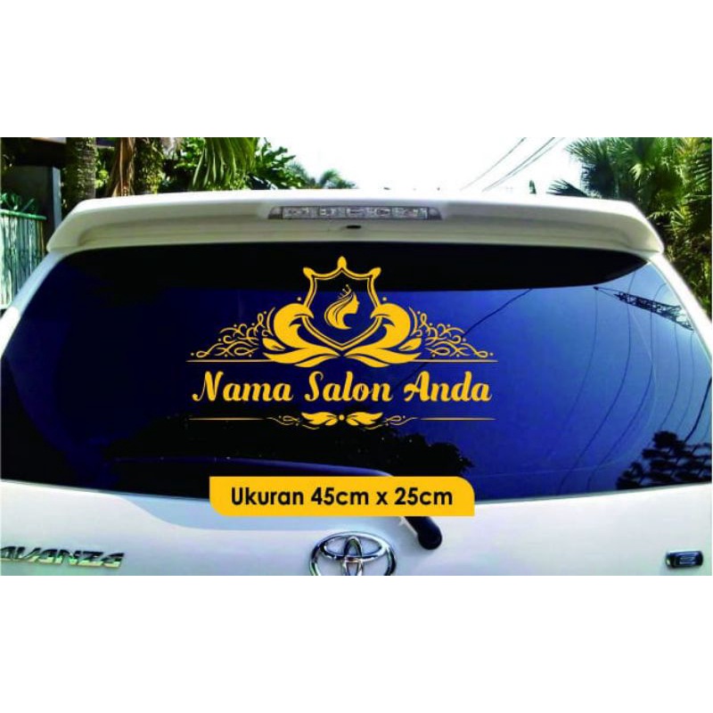 stiker cutting salon makeup buat kaca mobil custom sesuai selera