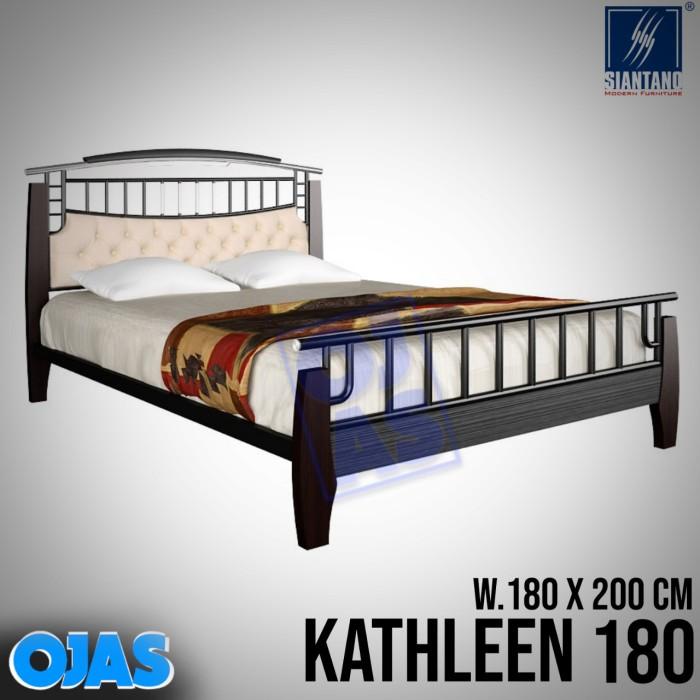 Ranjang besi ganda modern minimalis KATHLEEN 180