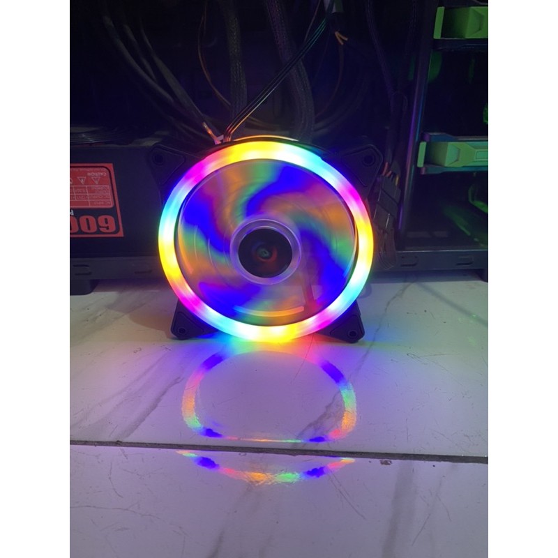 XBT Thunder RGB Auto Fan Casing 12CM Double RING LED - Fan Case XB-112