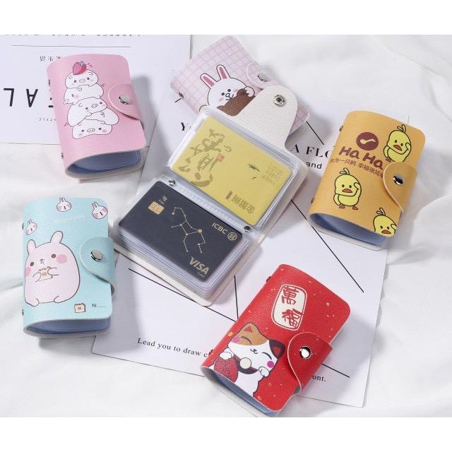 MURMURE.ID |  DOMPET KARTU KULIT SINTETIS MOTIF KARAKTER LUCU / CARD HOLDER KARAKTER IMPORT LUCU