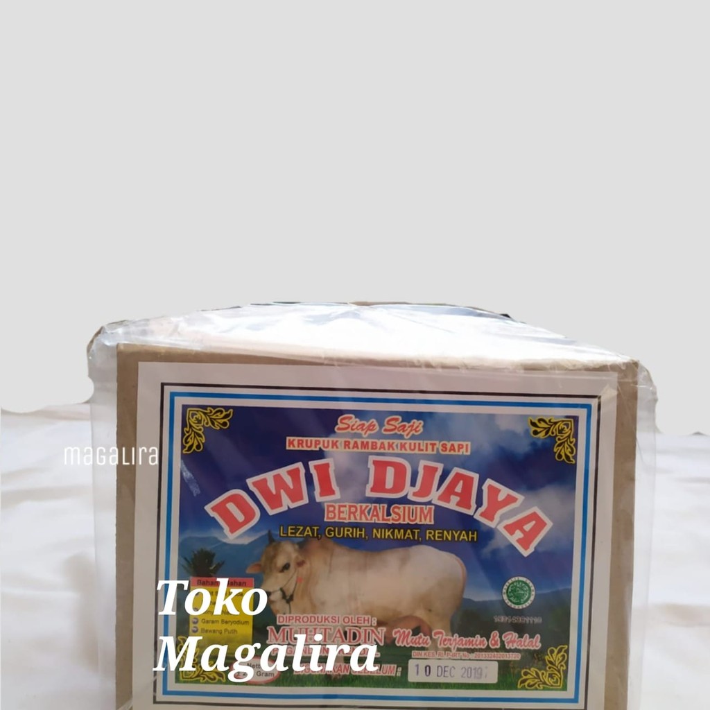 

Kerupuk Rambak Sapi Matang Khas Kota Kendal Merk Dwi Djaya 250 Gram