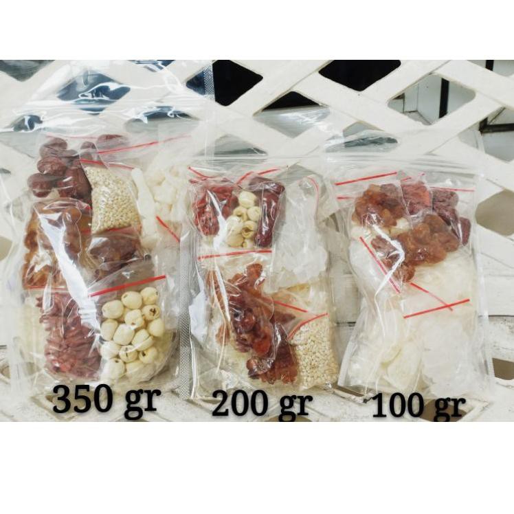 

TERDEPAN Peach Gum Paket Premium Super Lengkap HALAL!!! PEACHGUM Dessert / Tao Jiao Minuman Collagen