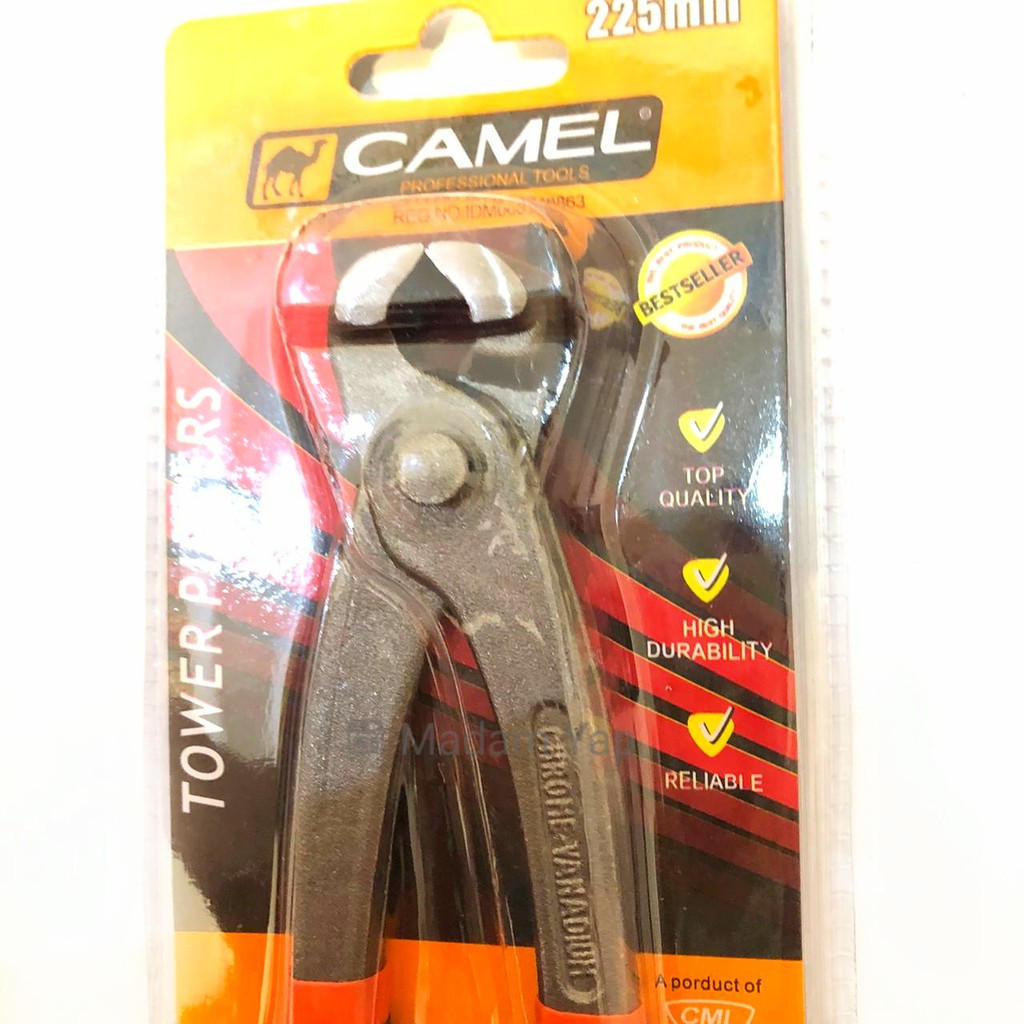 Tang Gegep Catut Potong Kakatua 9&quot; Inch Gagang Karet Kawat Camel