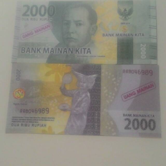 Uang mainan 2000 model baru.