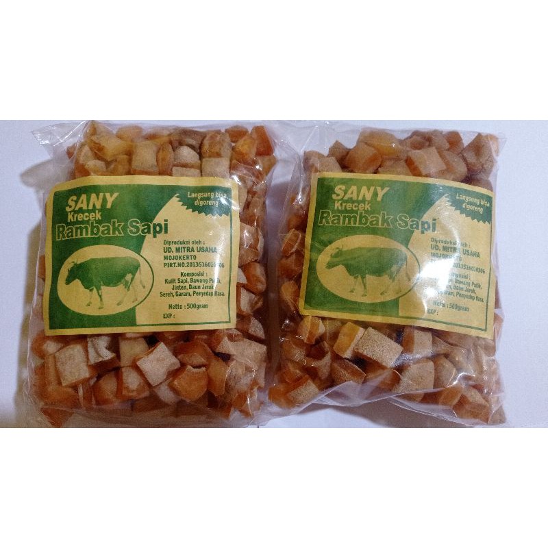 

KRECEK KERUPUK RAMBAK KOTAK - 500 GRM