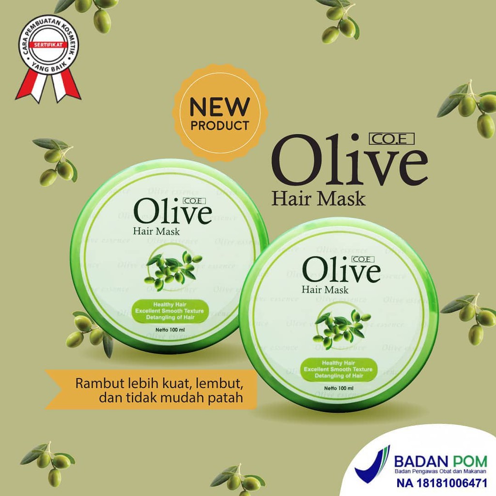 SYB OLIVE HAIR MASK BPOM - MASKER RAMBUT OLIVE SYB COE