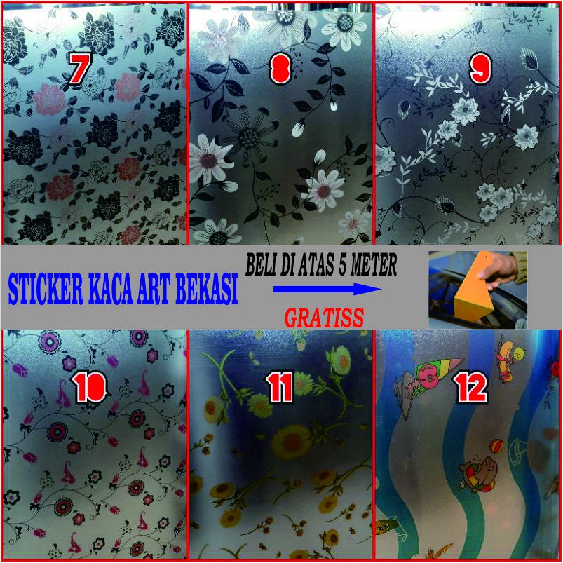 STIKER KACA JENDELA / STICKER KACA JENDELA MURAH / STIKER KACA MOTIF