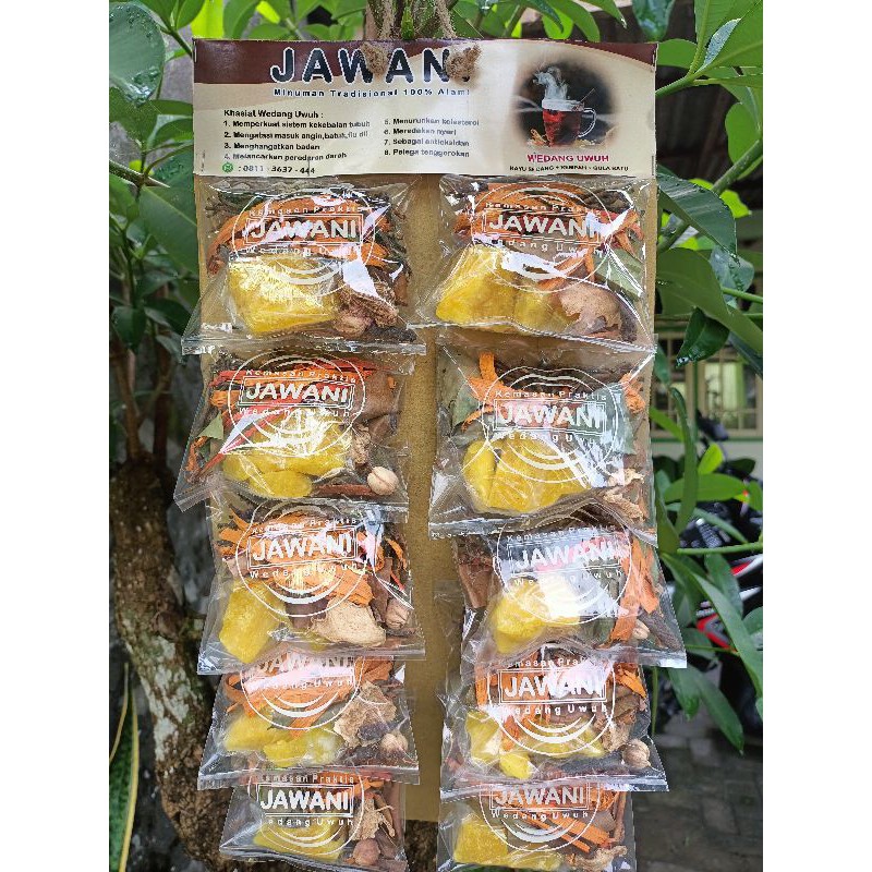 

Jawani wedang uwuh kemasan renteng berat premium, lebih pekat