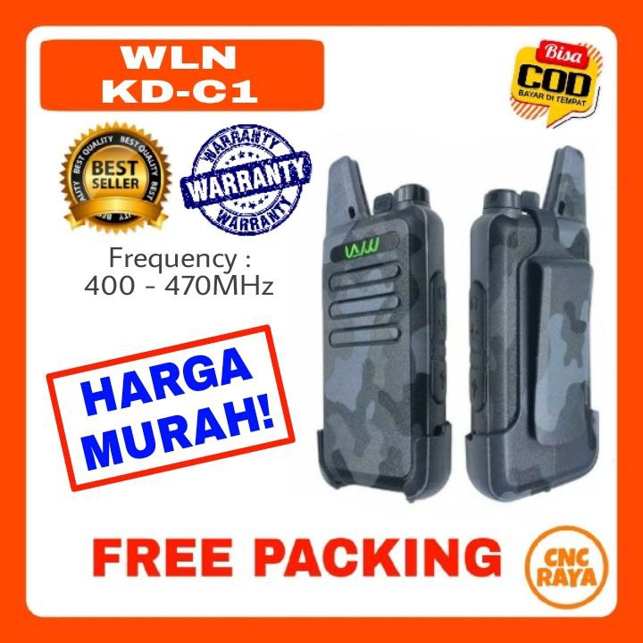 HT WLN KD C1 Ocean Camouflage Singleband UHF (Free Earset) Garansi 1 Tahun Walkie Talkie | H T WLAN KD-C1 Single Band Blue Doreng Walky Talky Handie Talkie | Hate WILAN KD C 1 Single-Band Biru Army | Toko Radio Komunikasi Wolki Tolki