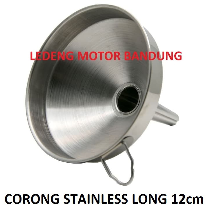 CSL12 Corong Stainless Steel Besi Kuat Panjang Funnel Long 12cm