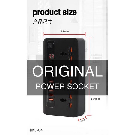 Power Socket 5 USB Port 3 4A BKL-04 Multi Port Unik Stop Kontak USB 3