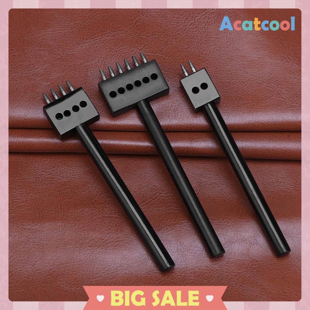 6mm Spacing Round Row Punch Stitching Craft Leather Punching Hole Tool