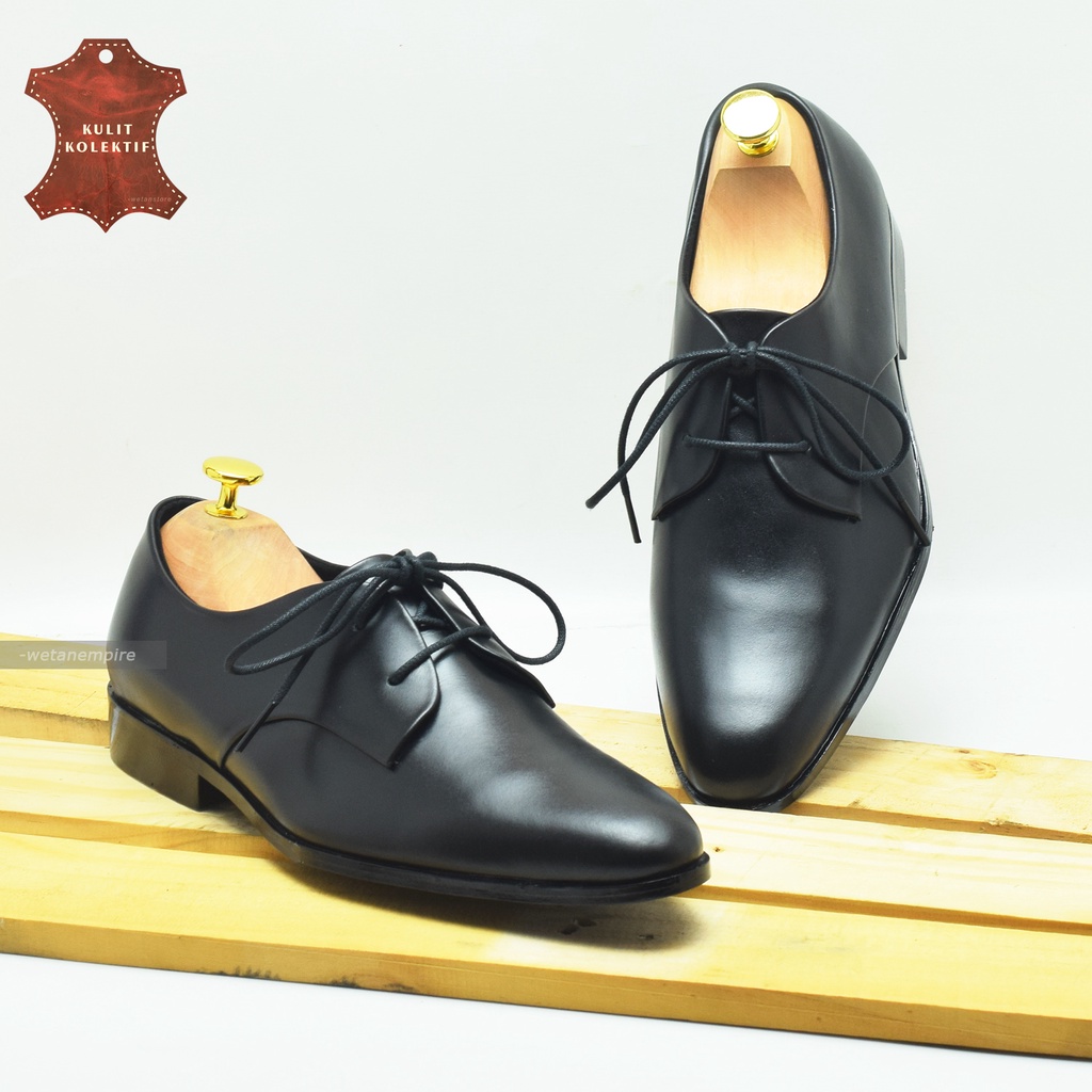 SEPATU Pantopel Kerja Pesta Ukuran Besar Pantofel Kantor Formal pria Kulit Big Size Handmade Bandung