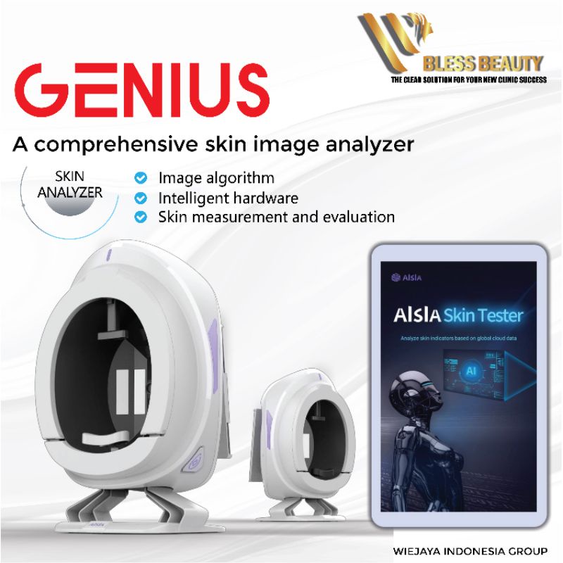 Skin Analyzer GENIUS Analisis Kulit WiFi Artificial Intelligence Bergaransi