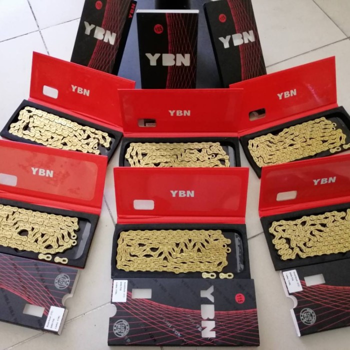 Rantai Sepeda YBN 11 Speed Gold GH11-TiG Sram Shimano Campagnolo