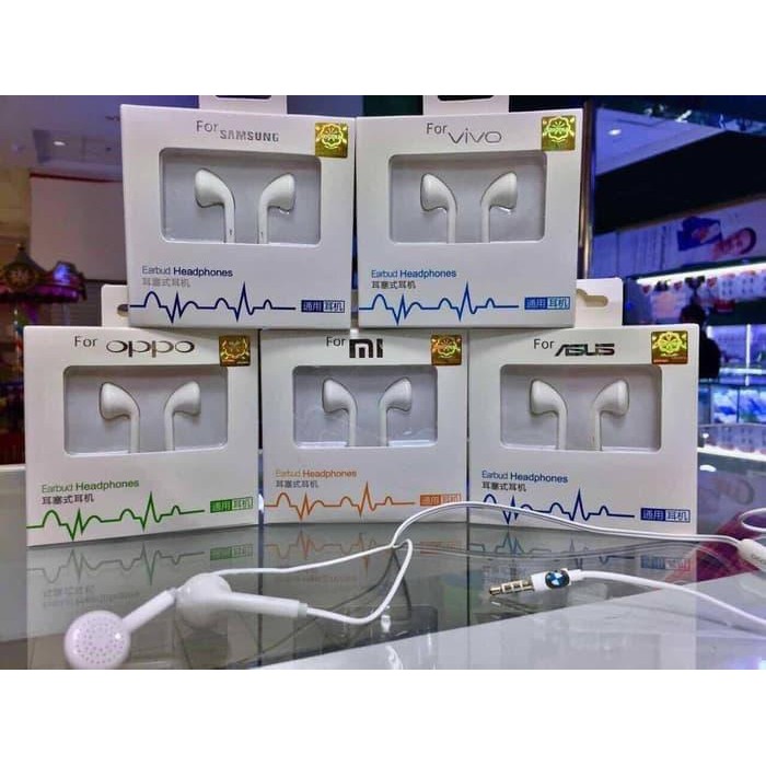 Earphone Ori OEM New non karet Headset handsfree