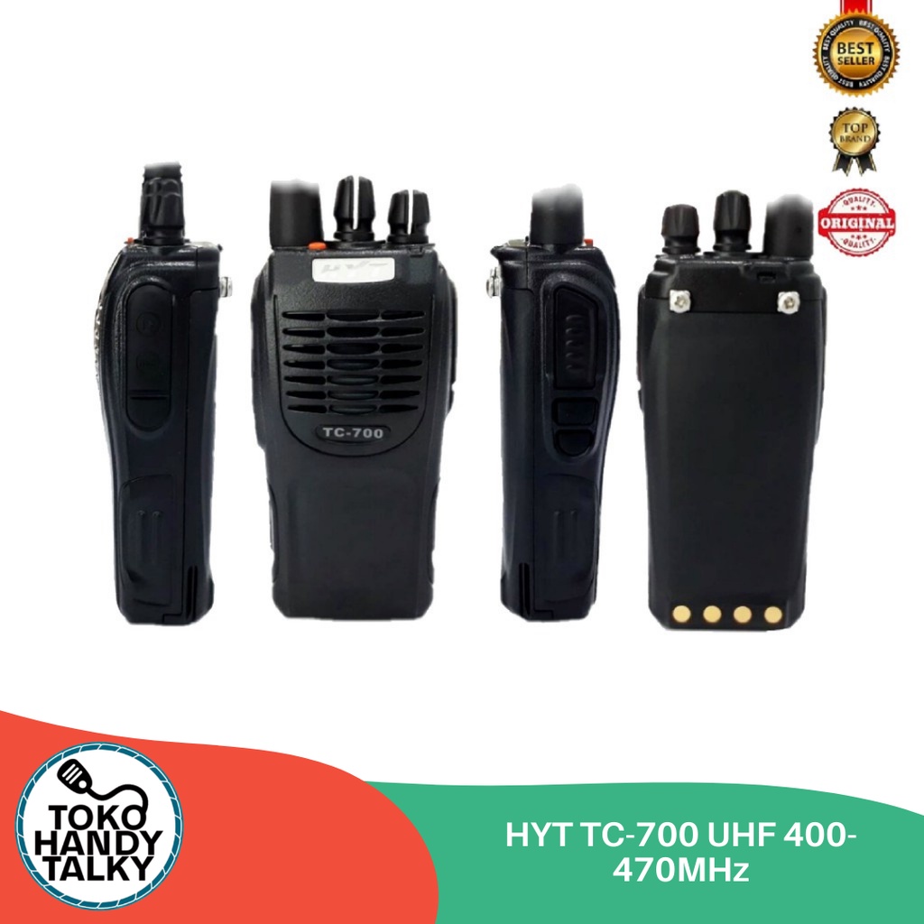 HANDY TALKY HYT TC-700 UHF 400-470MHZ NEW ORIGINAL GARANSI RESMI POSTEL