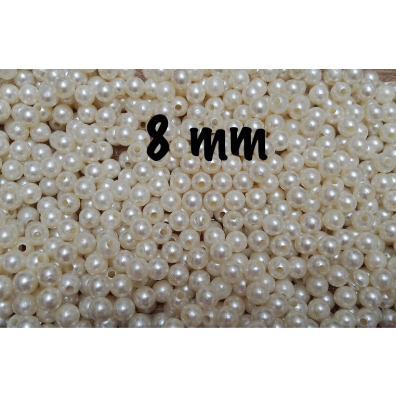 Mutiara sintetis 8 mm 45 gram