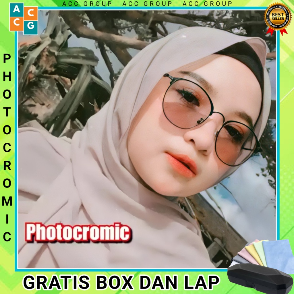 FREE BOX DAN LAP KACAMATA PHOTOCROMIC GAYA TRANDY KOREAN SUNGLASSES UNISEX NEW IMPOR MURAH