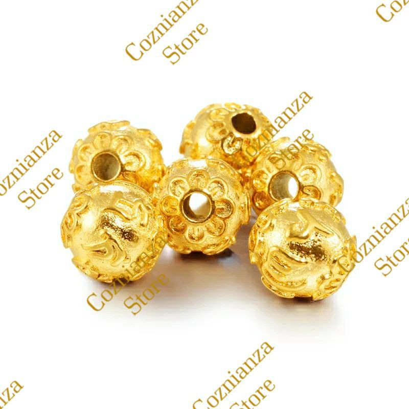 Charm Liontim Xuping Bahan Gelas Emas Hongkong