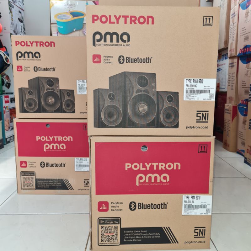 POLYTRON  Multimedia Audio Speaker PMA 9310/BG Bluetooth EXTRA BASS  Garansi RESMI Original