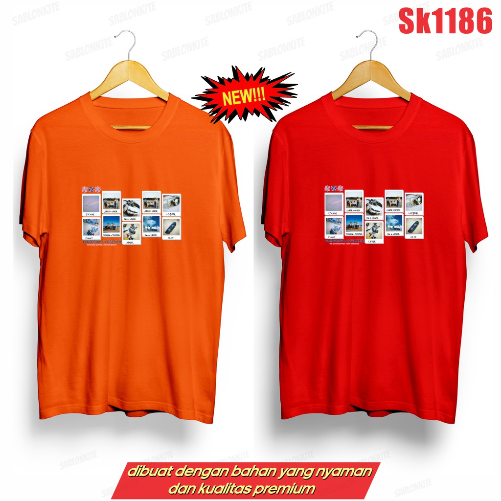 MURAH!!! KAOS KPOP POLAROID SK1186 FIGHT OR ESCAPE UNISEX COMBED 30S