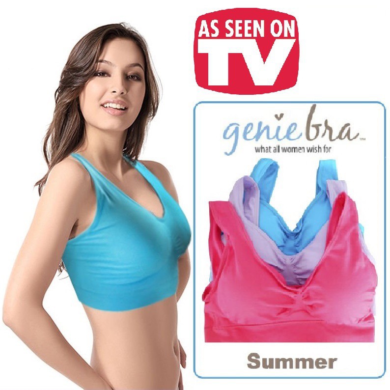 [COD] 3Pcs Bra Musim Panas Jepang Berkualitas Halus Nyaman Tanpa Kawat Original | Genie Bra Summer