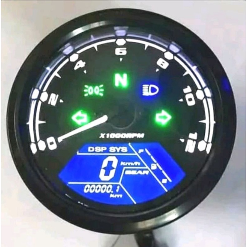 Spedometer spedo babon inport digital custom pnp Vespa PX/W175/CB GL Pro Megapro Tiger Old New Rx king Old New XSR Dill