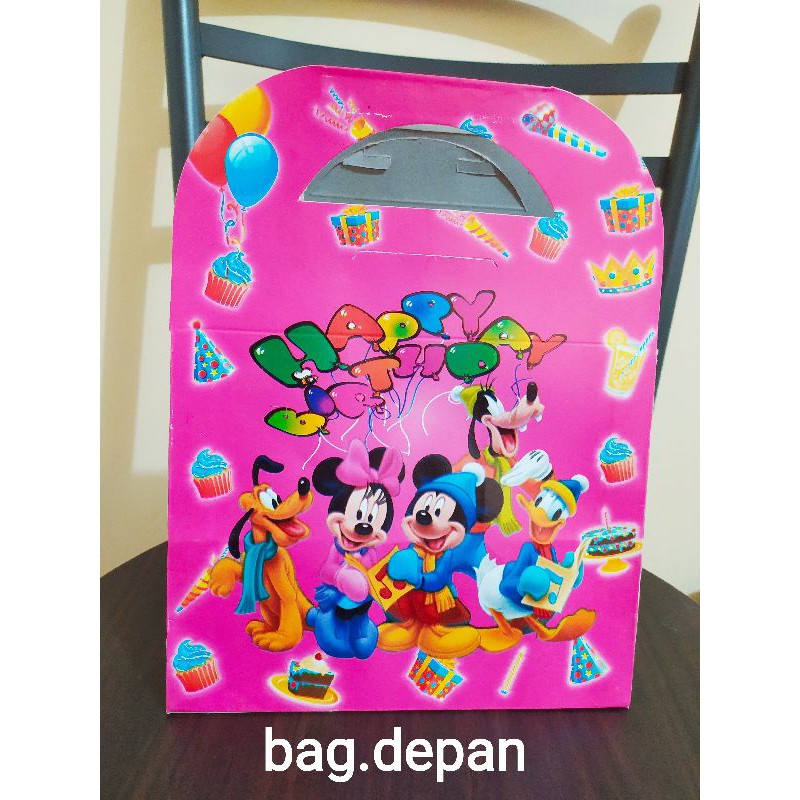 (isi 10) tas kue ulang tahun kecil / goodiebag / tas kue snack ultah